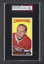 1964-65 TOPPS #53 JACQUES LAPERRIERE KSA 8 NEAR MINT-MINT