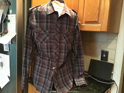 Banana Republic Men's Button Up Shirt Long Sleeve Plaid size M 15-15 1/2
