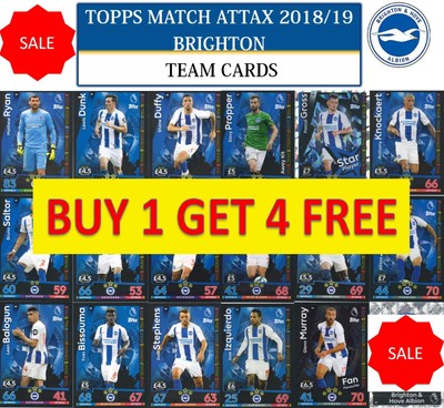 Match Attax 18//19 José Izquierdo Brighton /& Hove Albion Base Carte No 53