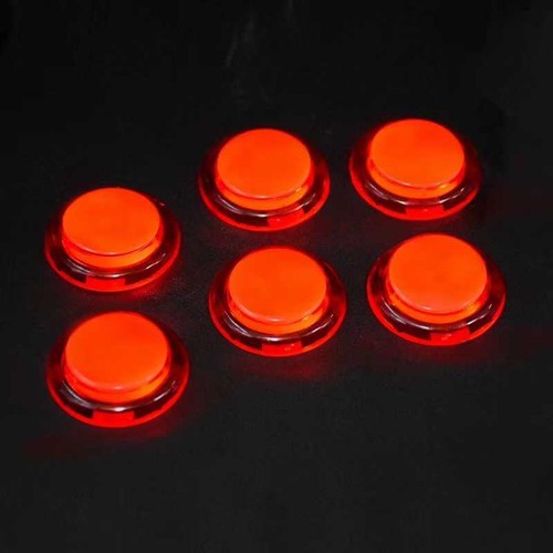 8 Pcs Arcade LED Push Buttons Game DIY Kit Clear Replace for OBSF OBSC OBSN +5V - Picture 8 of 68