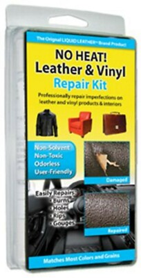 #ad NO HEAT Leather Vinyl REPAIR KIT fix holes burns and rips $14.88