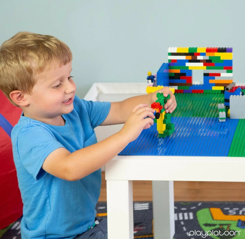 4 Pc Blue 10"x10" building Baseplate Classic Bricks Base Plates All Major Brands - Image 3 of 3