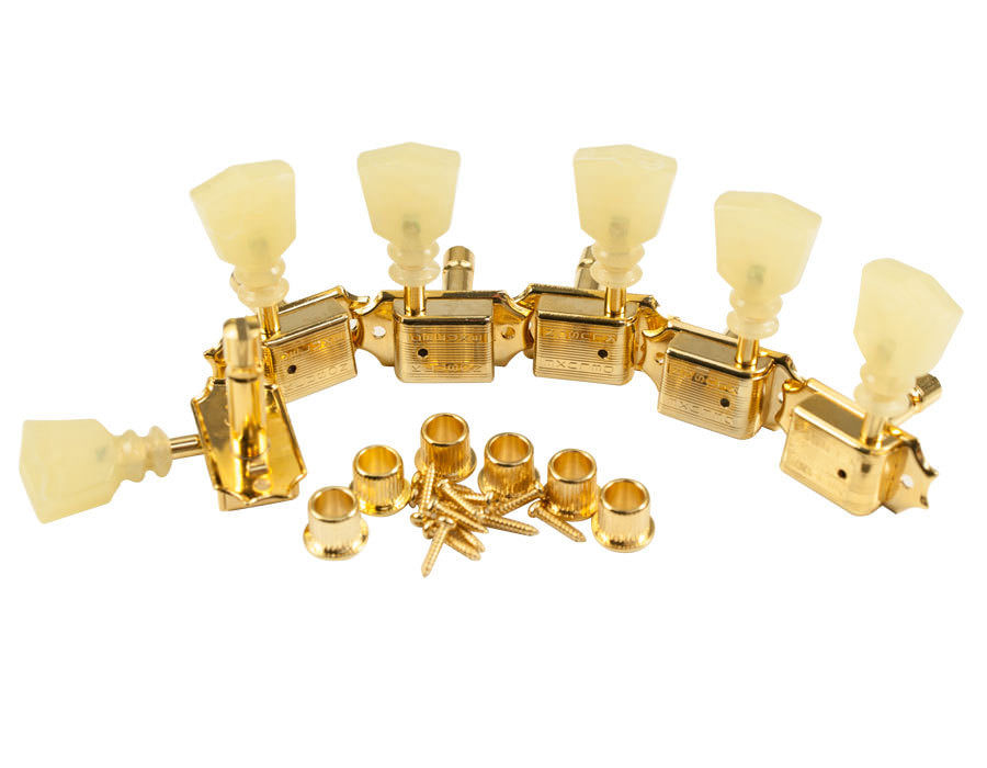 クルーソン KLUSON 3+3 - DBL RING - DBL LINE Kluson Traditional 3x3 Pearloid Dbl Ring Double Line Locking