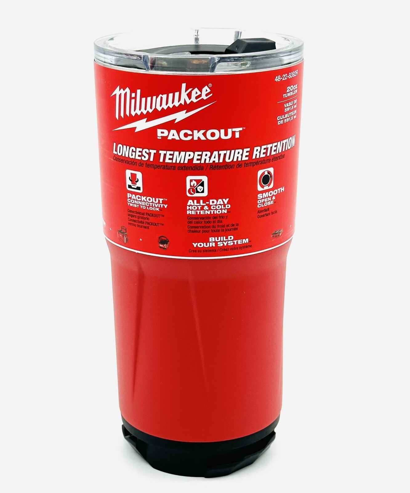 Milwaukee 48228392R PACKOUT 20 OZ Durable Twist Lock Tumbler