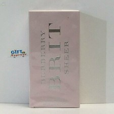 Burberry Brit Sheer 3.3 oz/ 3.4 Women Eau de Toilette Spray New In BOX