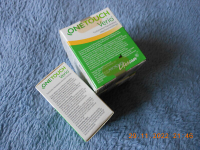150  Blutzucker-Teststreifen OneTouch VERIO (Lifescan)  MHD 4 / 2027