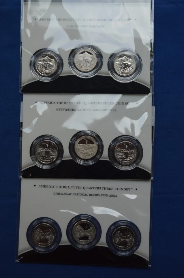 2011 P+D+S AMERICA THE BEAUTIFUL COMPLETE SET OF 3 COIN SETS (15) COINS 3ATB6-11 - Image 3 of 4