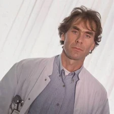 Actor Roelant Radier At Dutch Tv Show Medisch Centrum West Historic Old Photo 4