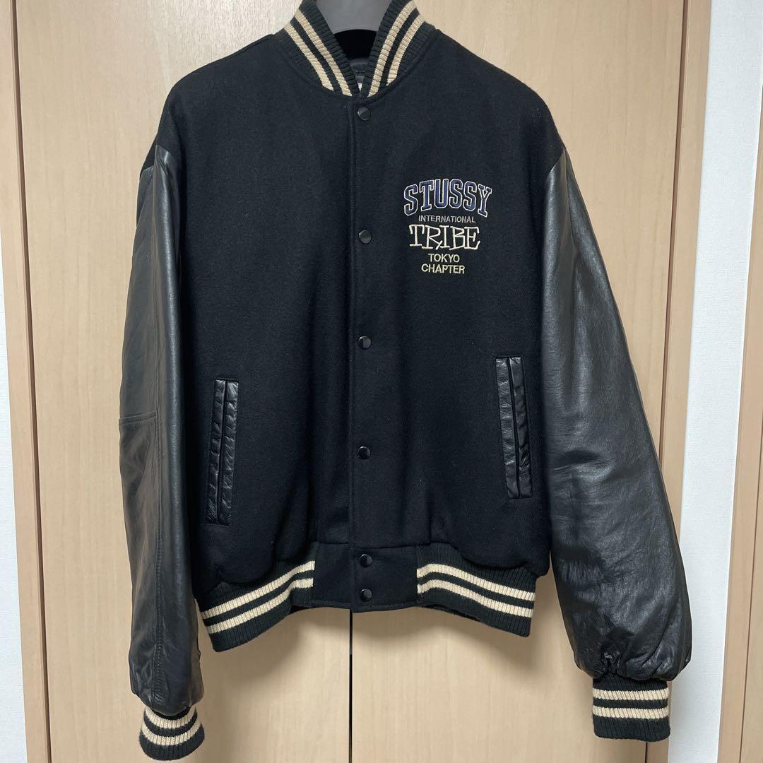 Stussy 90s Leather Stadium Jacket International Tribe Tokyo Stussy 90s Leather Stadium Jacket International Tribe Tokyo