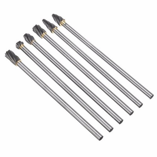 6x Tungsten Carbide Aluminum Porting Polishing tool Kit Cylinder Head Porting - Picture 6 of 10