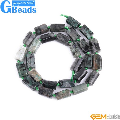 Natural Assorted Gemstone Faceted Tube Column Beads for Jewelry Making 8x12mm - Picture 39 of 192