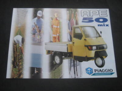 Brochure Catalog PIAGGIO APE 50 Original in Spanish