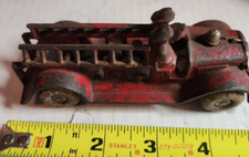 Vintage Toy Cast Iron Ladder Fire Truck