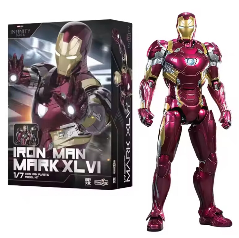 Kit Modelo Figura Acción 1/7 Marvel Avengers Iron Man Mark 46 LED Infinity War