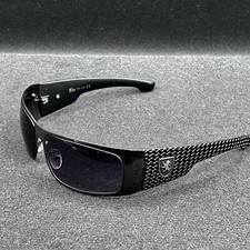 Khan KN-1132 Sunglasses Black/Gunmetal Frame Smokey Gradient Lenses - Used