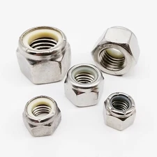 2#to3/4 SUS304 UK US Coarse Fine Thread Hex Nylon Insert Lock Nut Nylock Locknut