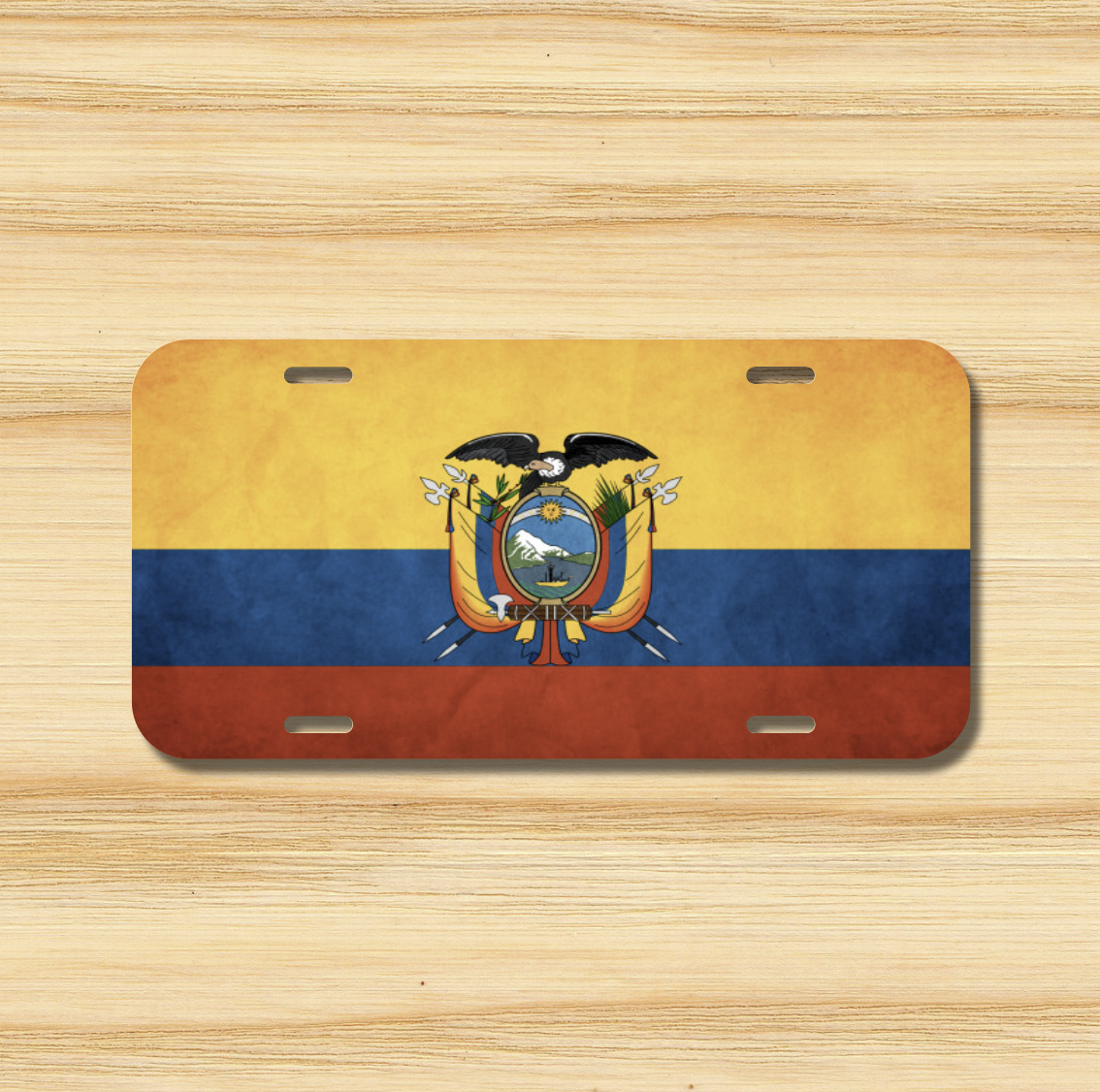 Ecuador Front License Plate Guayaquil Quito Cuenca Santo Domingo Ecuadorian Flag eBay