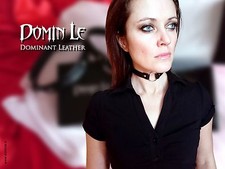 Ring collar - Leather Choker - Black Leather collar - Leather Necklace