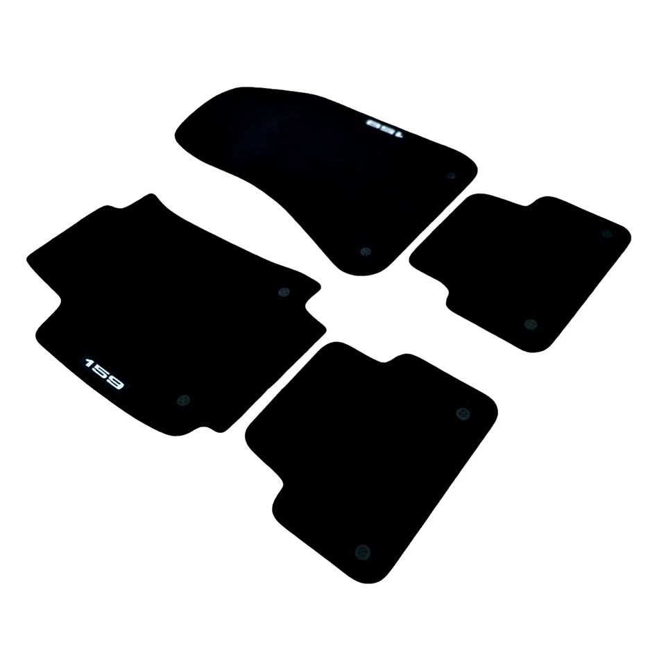 Автомобильные напольные коврики велюр для Alfa Romeo 159 водонепроницаемый черный ковер авто вкладыши новый - Изображение 3 из 4