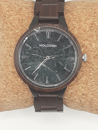 Holzkern Damen-Herren Armbanduhr Antoninus (Leadwood/Marmor) NEUWERTIG - Bild 2 von 7