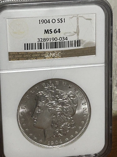 1904 O Morgan Silver Dollar NGC MS64 1 Oz UNCIRCULATED FROSTY “Under Graded”