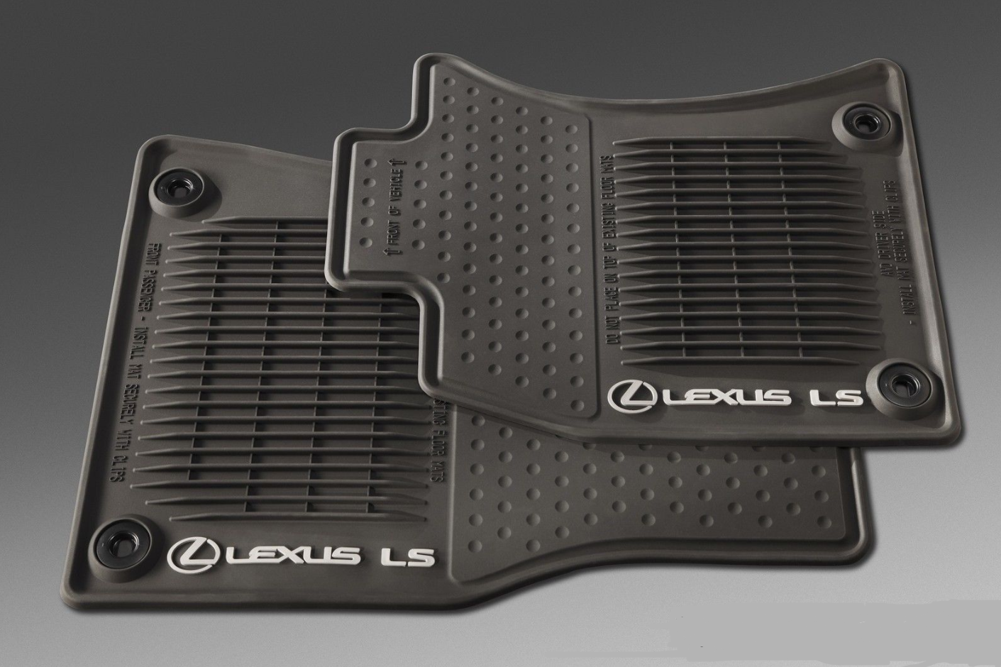 LEXUS OEM 4pc ALL WEATHER FLOOR MAT SET 20132017 LS460 AWD / SHORT