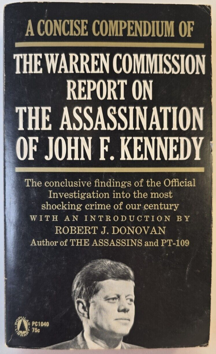 The Warren Commission Report on the Assassination of John F. Kennedy PB, 1964 VG