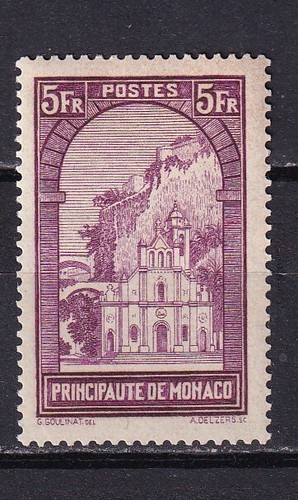 Mónaco - 1933 - Iglesia santa Devota- Yvert 132 - MH - 第 1/2 張圖片