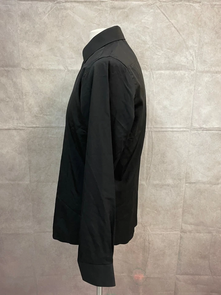 Jones New York Signature Men's Slim Fit Black Shirt Long Sleeve Size M - Image 2 of 4