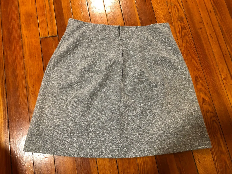 Falda para mujer All That Jazz azul-gris con cremallera trasera Foto 2 de 3