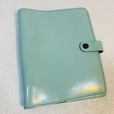 Filofax The Original A5 Organiser Real Leather Duck Egg Blue 6 Ring Planner UK