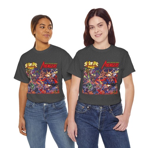 JLA Avengers T-Shirt - DC Comics/Marvel Team-Up - Classic George Perez Art - Picture 60 of 91
