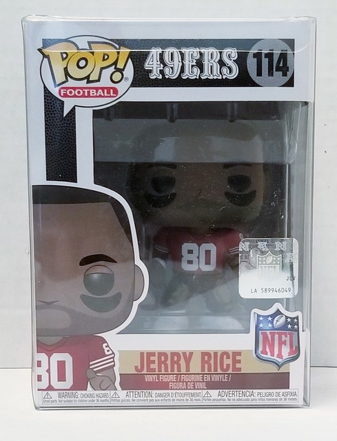 Funko POP! NFL Legends 49ers Jerry Rice #114 Vinyl Figure. W/POP PROTECTOR!!! | eBay
