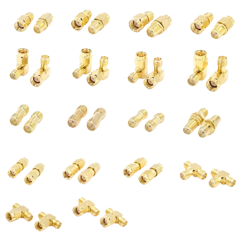 SMA Adapter Male to Female Connector, Coaxial Converter Plug for RF Applications