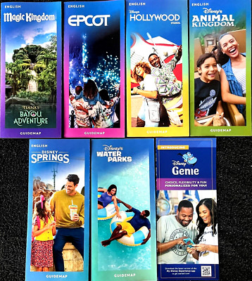 NEW 2025 Walt Disney World Theme Park Guide Maps 7 Current Maps Newest Available