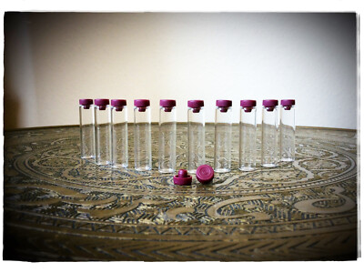 10 bis 560  leere Aromagläser   Parfumproben   1 ml klar   1018   Violett