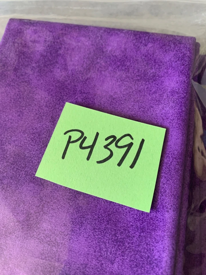 Purple Marbled Cotton Fat Quarter Fabric 18x22" Quilting Crafts Sewing Projects - Image 3 of 4