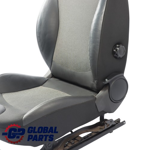 Front Sport Seat Mini R55 R56 R57 Heated Interior Right O/S Cloth Leather Black - Picture 13 of 15