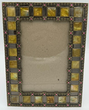 VTG Mother of Pearl Tile Border Picture Frame...