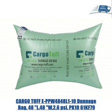 CARGO TUFF E-PPW4848L1-10 Dunnage Bag, 48 "L,48 "W,2.6 psi, PK10 61KF79