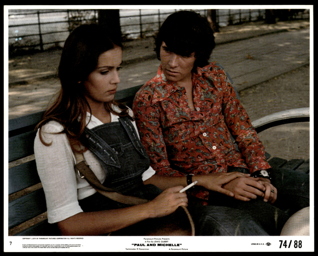 Vintage Paul and Michelle Movie Lobby Card 1974 Paramount Pictures #7