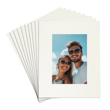 25Pcs Picture Mats, 8x10 Frame Mattes, Cream