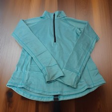 Under Armour Coldgear Womans M Medium Full Zip Solid Teal Athletic Sweatshirt