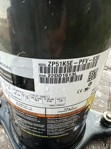 COPELAND SCROLL COMPRESSOR model  ZP51K5E - PFV - 830 year 2022- 220v single ph