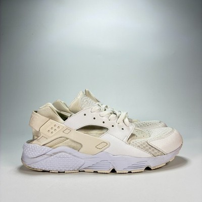Nike Air Huarache Triple White Running Shoes Sneakers 318429-111 Men's Size 13