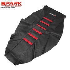 Copertura Sella Rossa Moto Cross Motard 50 125 250 Flessibile Facile Da Montare