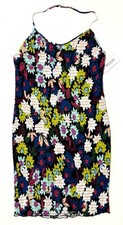 GUESS Floral Printed Halter Neck Dress Stretchy Brand New With Tags Size XL