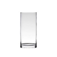 Dekoglas, Vase Zylinder H. 20Cm D. 12Cm Transparent Rund Glas Hakbijl