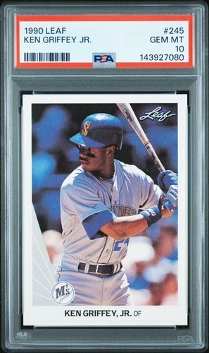 1990 LEAF #245 KEN GRIFFEY JR. PSA 10 LOW POP RARE