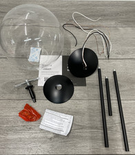 Hinkley Lighting 3747BK - Globe Pendant with Clear Glass - Black
